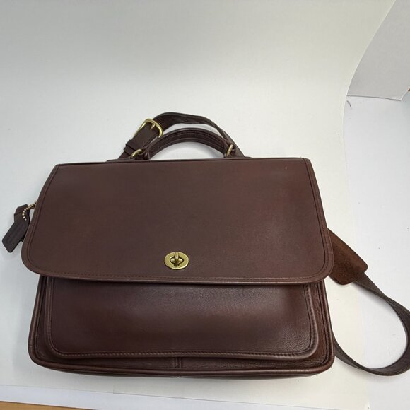 Vintage Coach 5181 Colebrooke Briefcase in Mahogany Leather style 5181 - Picture 2 of 12
